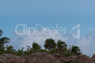 Cloudscape on the beach of Varadero Cuba