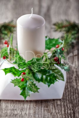 Christmas Decorations on a table