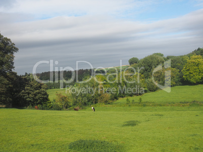 English country panorama in Salisbury