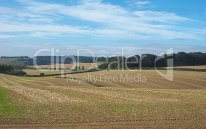 English country panorama in Salisbury