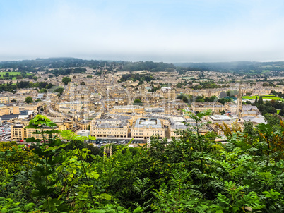 HDR Aerial view of Bath