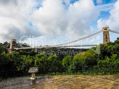 HDR Clifton Suspension Bridge in Bristol HDR Clifton Suspension Bridge in Bristol