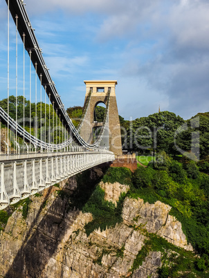 HDR Clifton Suspension Bridge in Bristol