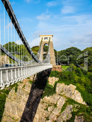 HDR Clifton Suspension Bridge in Bristol