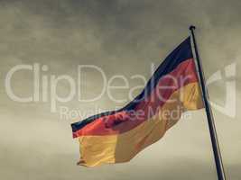 Vintage looking German flag