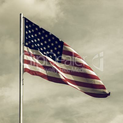 Vintage looking USA flag