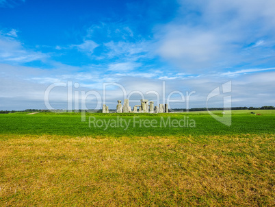 HDR Stonehenge monument in Amesbury