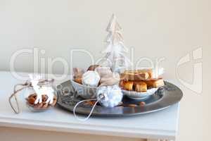 Turron, mantecados and polvorones, typical spanish christmas sweets