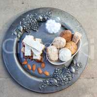 Turron, mantecados and polvorones, typical spanish christmas sweets