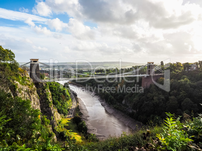 HDR Clifton Suspension Bridge in Bristol