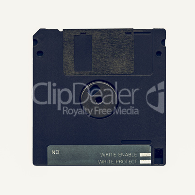 Vintage looking Magnetic floppy disc