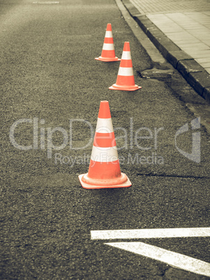 Vintage looking Traffic cone