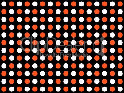 Nahtloses Punktemuster schwarz weiß rot