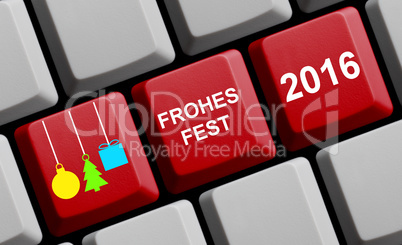 Computer Tastatur - Frohes Fest 2016