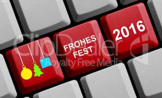 Computer Tastatur - Frohes Fest 2016