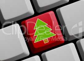 Computer Tastatur - Symbol Weihnachtsbaum