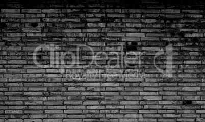 Schwarz graue coole Backsteinmauer