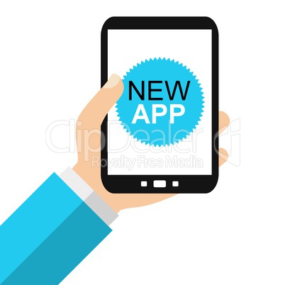 Neue App auf dem Smartphone