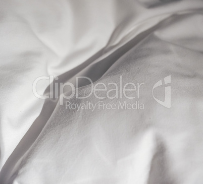 White bed sheets