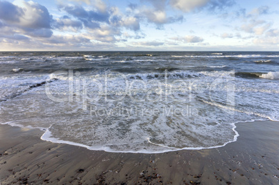 sea, storm, water, sun, beach, sand, wave