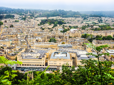 HDR Aerial view of Bath