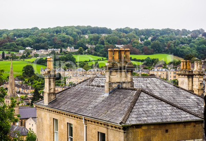 HDR View of the city of Bath