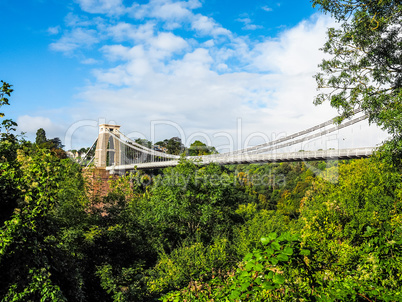 HDR Clifton Suspension Bridge in Bristol