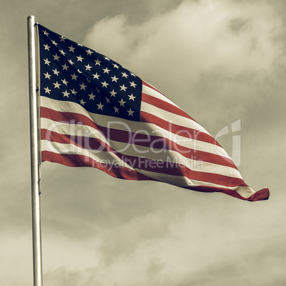 Vintage looking USA flag