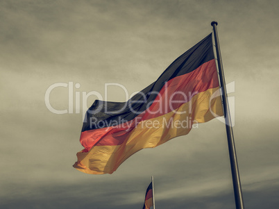 Vintage looking German flag