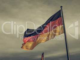 Vintage looking German flag