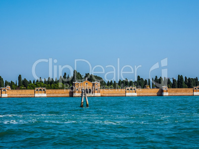 San Michele cemetery island in Venice HDR