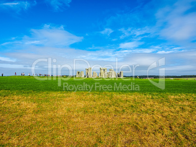 HDR Stonehenge monument in Amesbury