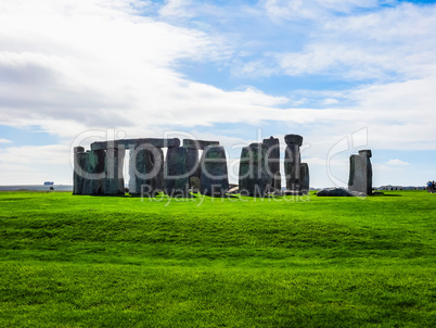HDR Stonehenge monument in Amesbury