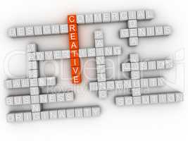 3d imagen Creative business concept.