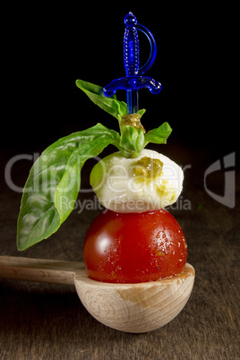 Traditional Italian Caprese appetizer