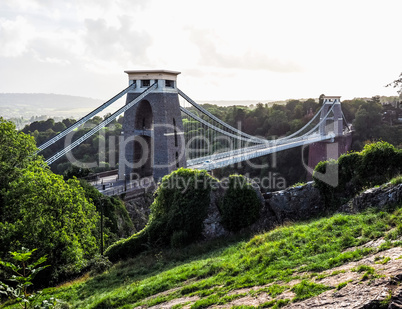 HDR Clifton Suspension Bridge in Bristol