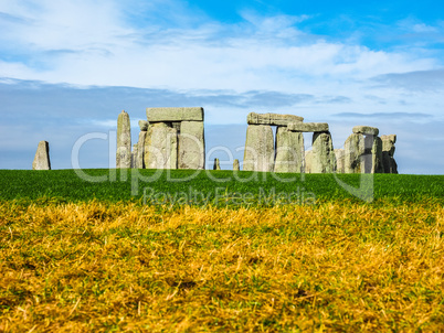 HDR Stonehenge monument in Amesbury