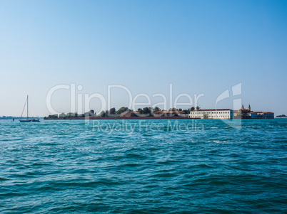 San Servolo island in Venice HDR