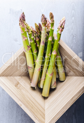 Bunch of green fresh asparagus