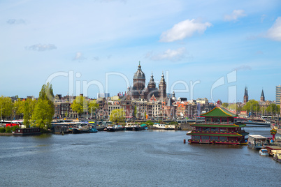 Aerial view of Amsterdam