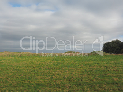 English country panorama in Salisbury