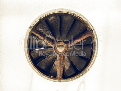 Vintage looking Rusty old fan
