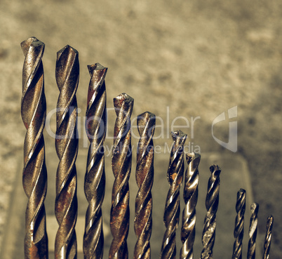 Vintage looking Drill bits