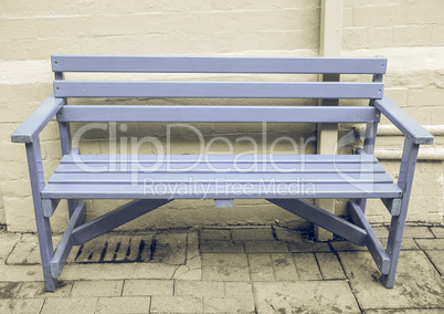 Vintage looking Blue bench