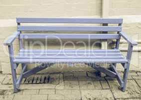 Vintage looking Blue bench