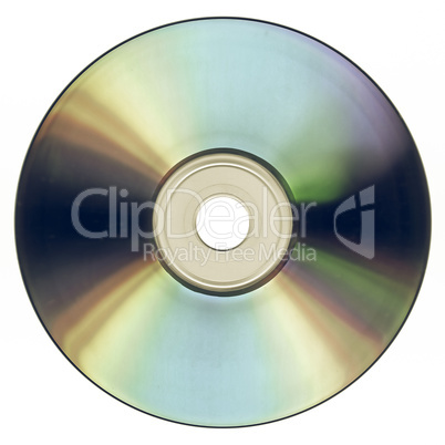 Vintage looking CD or DVD isolated