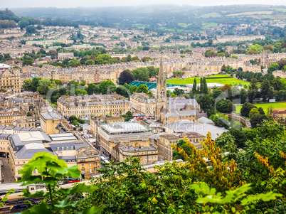 HDR Aerial view of Bath