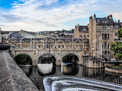 HDR Pulteney Bridge in Bath