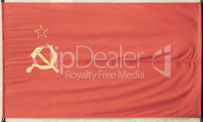 Vintage looking Flag of the Soviet Union