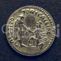 Vintage Roman coins